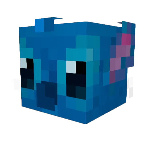 kimansio Minecraft avatar head, 3D render