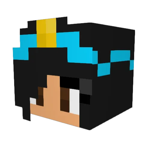 kimarkpita Minecraft avatar head, 3D render