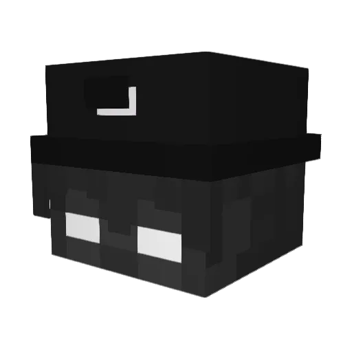 kimbd Minecraft avatar head, 3D render