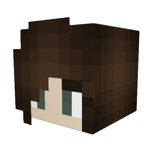 kimberlatte Minecraft avatar head, 3D render