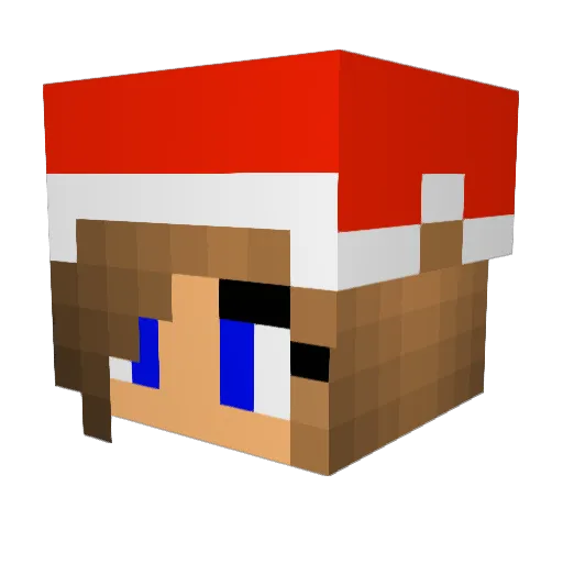 kimberlyonder Minecraft avatar head, 3D render