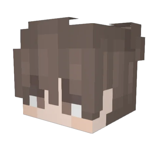 kimbiso Minecraft avatar head, 3D render
