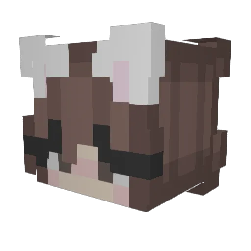 kimblo Minecraft avatar head, 3D render