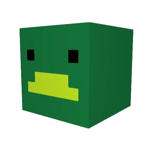 kimbunny Minecraft avatar head, 3D render