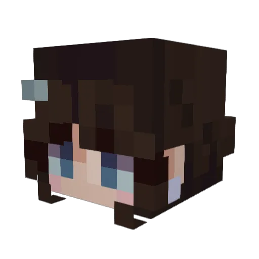 kimchihrz Minecraft avatar head, 3D render