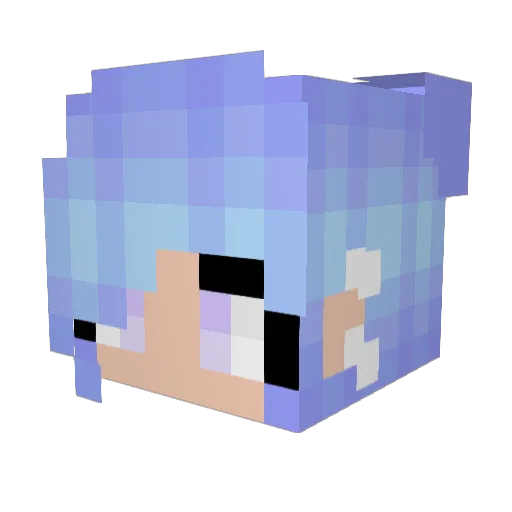 kimchucky Minecraft avatar head, 3D render
