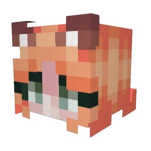 kimdadada Minecraft avatar head, 3D render