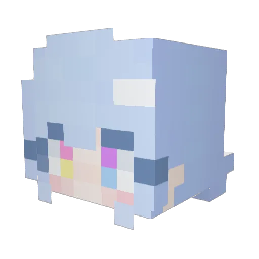 kimdado Minecraft avatar head, 3D render