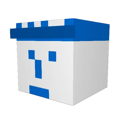 kimdamuri Minecraft avatar head, 3D render