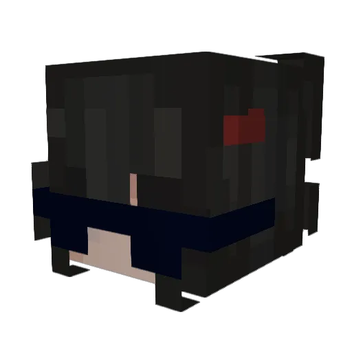 kimemo Minecraft avatar head, 3D render