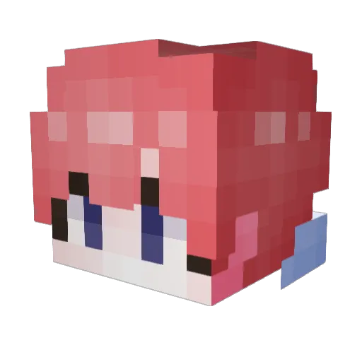 kimfork Minecraft avatar head, 3D render