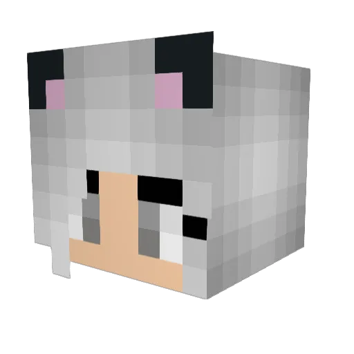 kimhain Minecraft avatar head, 3D render