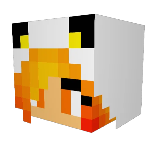 kimi030304 Minecraft avatar head, 3D render