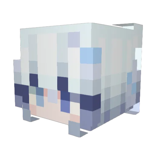 kimi0612 Minecraft avatar head, 3D render