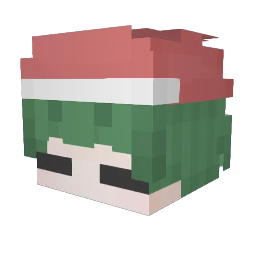 kimibi_ Minecraft avatar head, 3D render