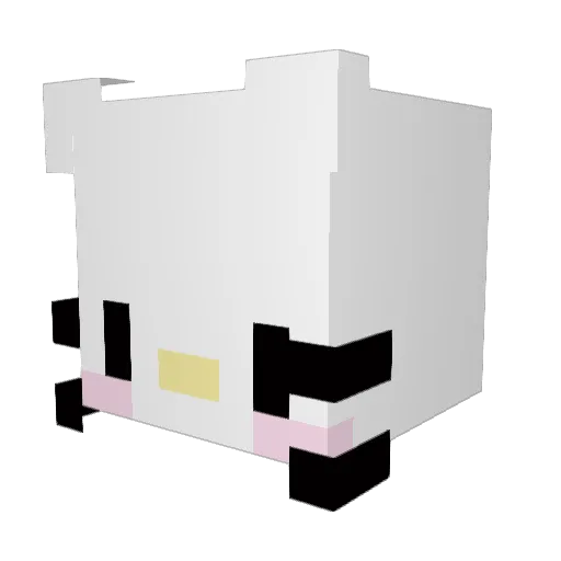 kimiklk Minecraft avatar head, 3D render