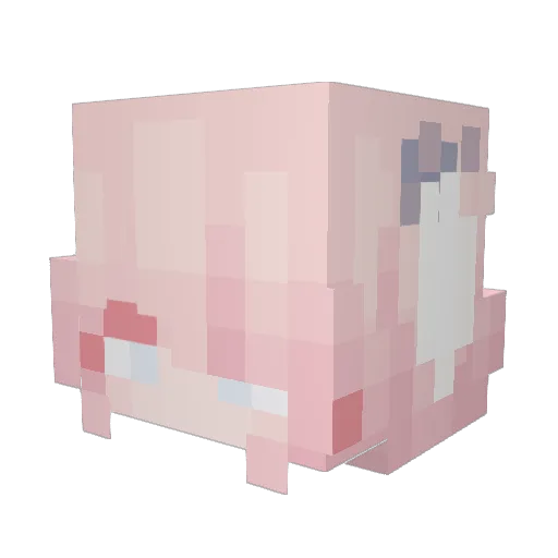 kimiko_o Minecraft avatar head, 3D render
