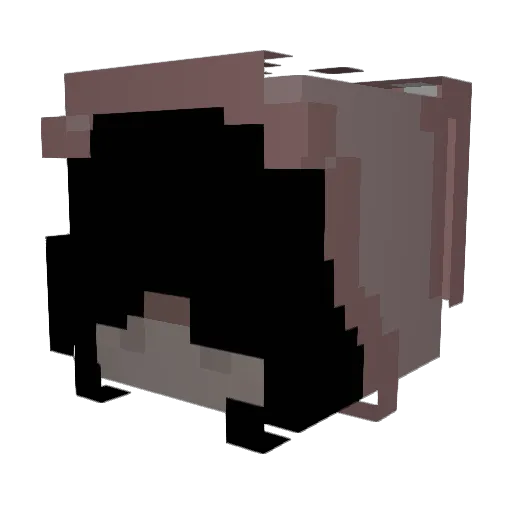 kimime09 Minecraft avatar head, 3D render