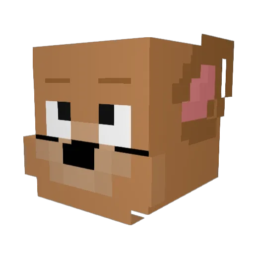 kimingming Minecraft avatar head, 3D render