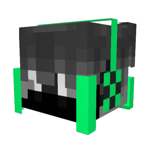 kimisuri Minecraft avatar head, 3D render