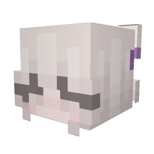 kimitho Minecraft avatar head, 3D render
