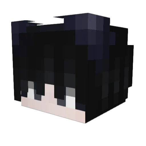 kimkamu Minecraft avatar head, 3D render