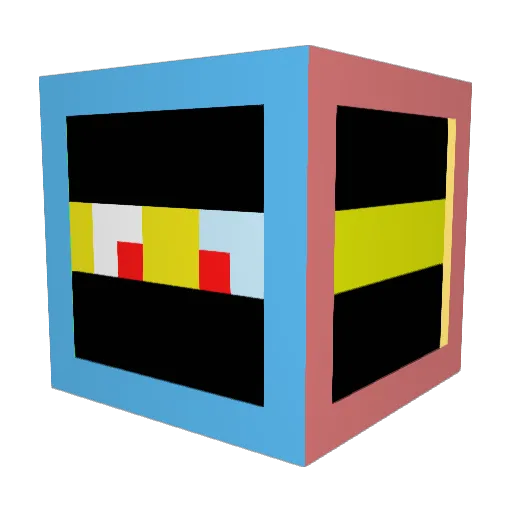 kimkangki Minecraft avatar head, 3D render