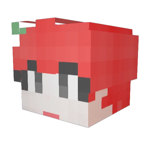 kimkiok Minecraft avatar head, 3D render