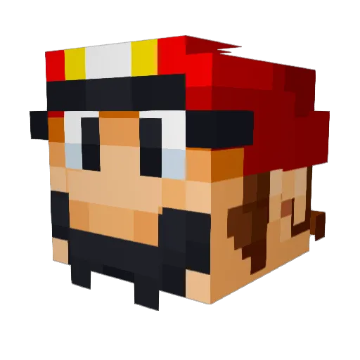 kimmen123 Minecraft avatar head, 3D render
