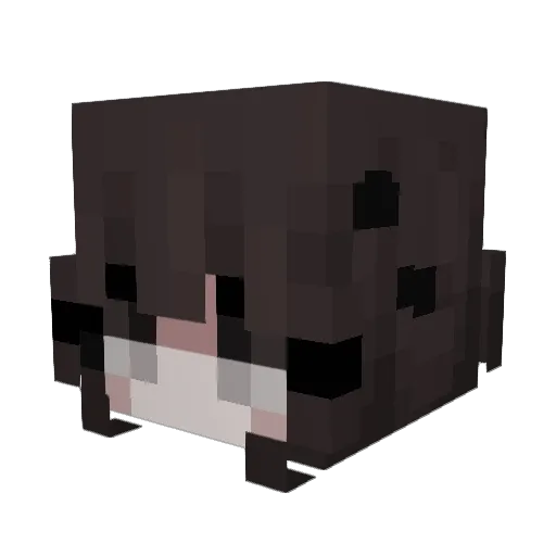 kimmyiii Minecraft avatar head, 3D render