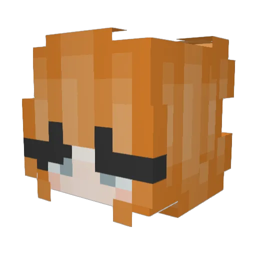 kimmyjons Minecraft avatar head, 3D render