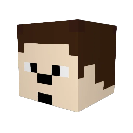 kimnam012 Minecraft avatar head, 3D render