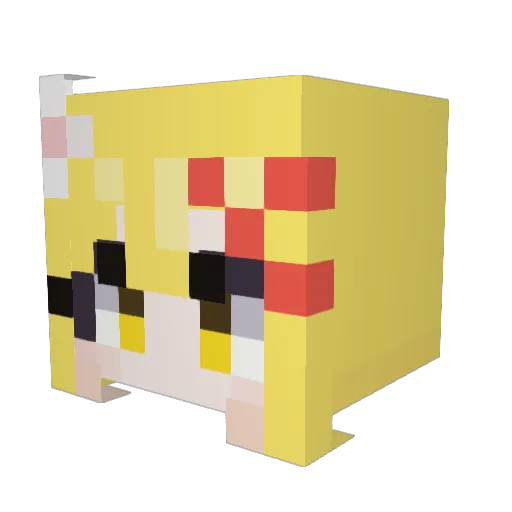 kimnenen9 Minecraft avatar head, 3D render