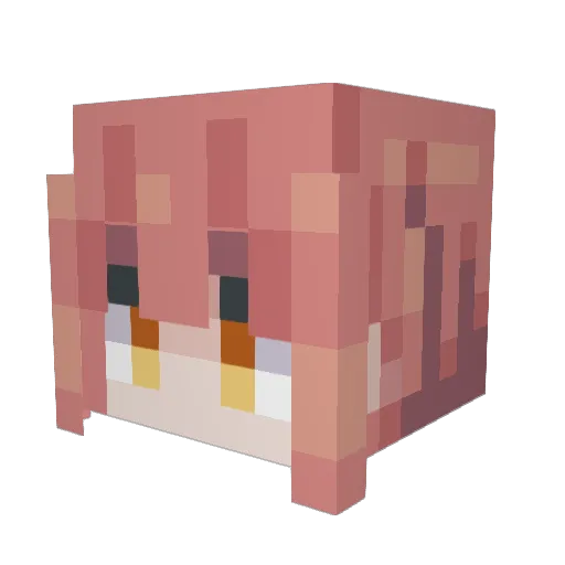 kimochi0425 Minecraft avatar head, 3D render