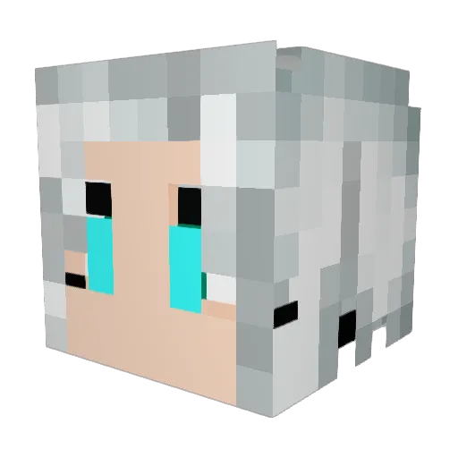 kimolottie Minecraft avatar head, 3D render