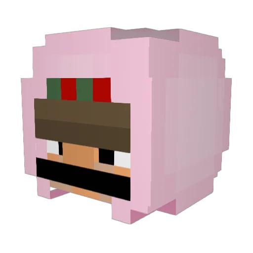 kimoniii Minecraft avatar head, 3D render