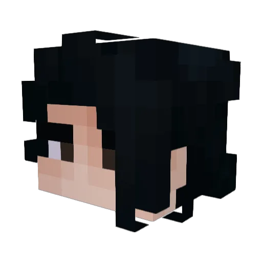 kimosuji Minecraft avatar head, 3D render
