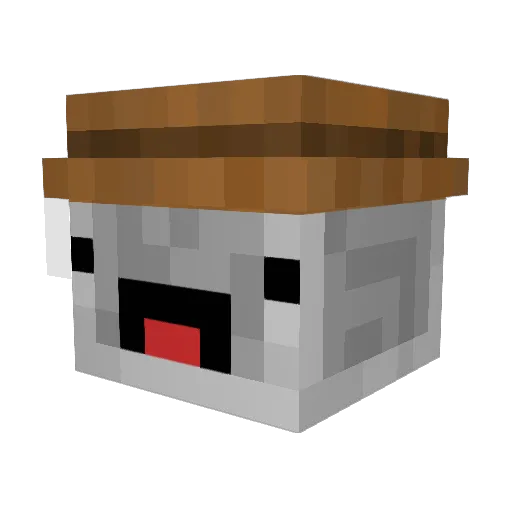 kimpu0 Minecraft avatar head, 3D render
