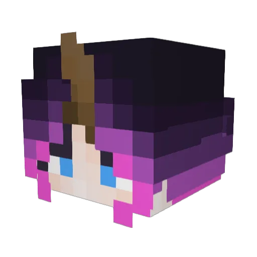 kimraaa Minecraft avatar head, 3D render