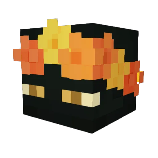 kimrost Minecraft avatar head, 3D render
