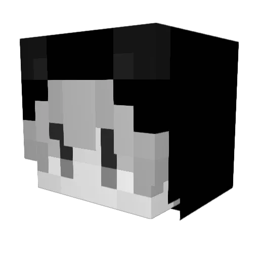 kimryul Minecraft avatar head, 3D render