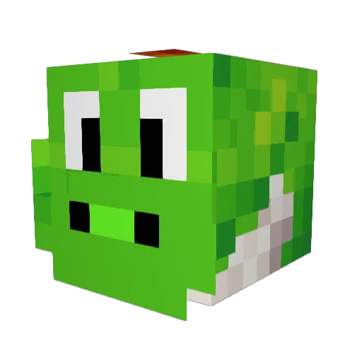 kimsan9 Minecraft avatar head, 3D render