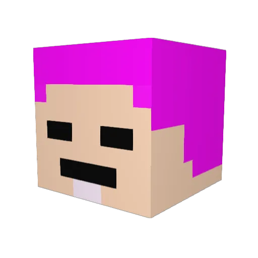 kimsangsik12 Minecraft avatar head, 3D render
