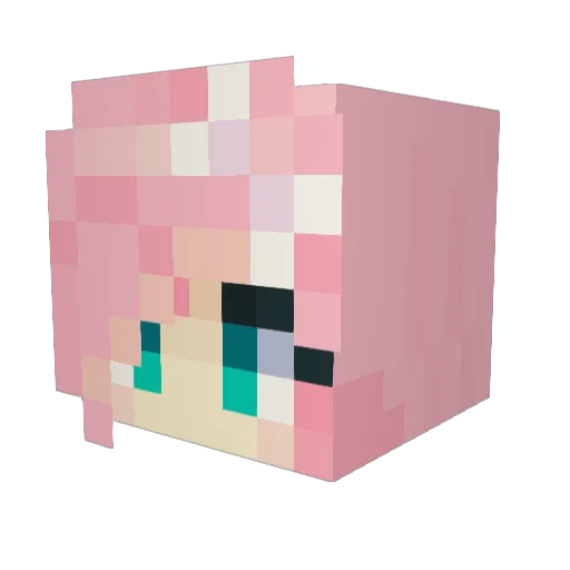kimsoot Minecraft avatar head, 3D render