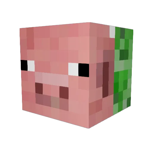 kimsung10 Minecraft avatar head, 3D render
