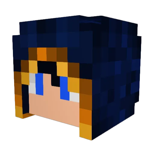 kimtaejoon Minecraft avatar head, 3D render