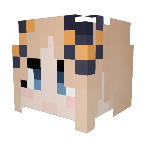 kimu0120 Minecraft avatar head, 3D render