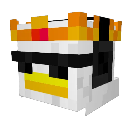kimu Minecraft avatar head, 3D render