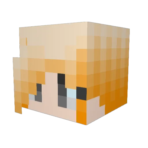 kimug Minecraft avatar head, 3D render