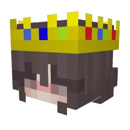 kimwithnobrim Minecraft avatar head, 3D render